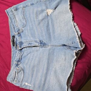 Female Jean shorts, distressed